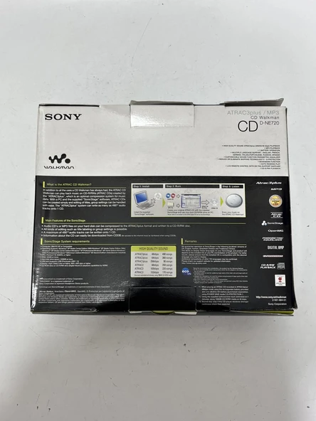 Sony Walkman D-NE720 Discman Cd Player - Resim 8