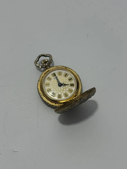 Oris 30mm Kurmalı İşlemeli Kolye Cep Saati - Resim 4
