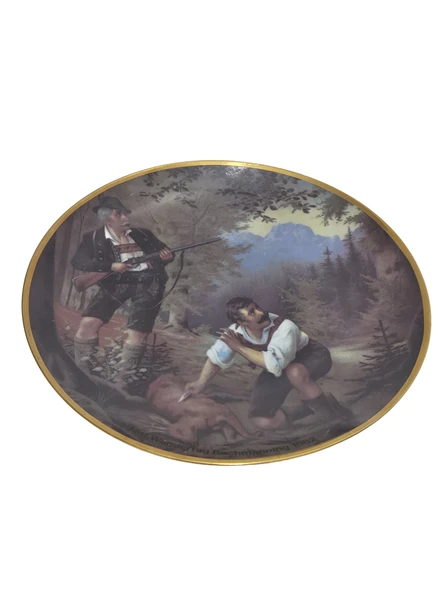 Kahla Vintage Av Temalı Porselen Duvar Tabağı 19,5cm 002 ürün görseli 1
