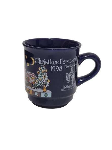 Vintage Nürnberg Christkindlesmarkt Tasarımlı Porselen Kupa 9cm 004 ürün görseli 1