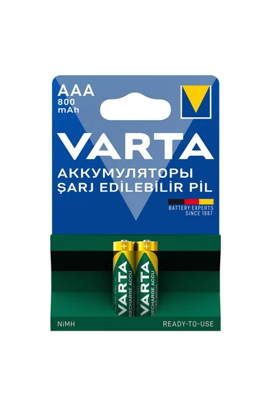 Varta Şarj Edilebilir Accu 2 Aaa 800 Mah R2u Yeşil/gri-2 Paket ürün görseli 1