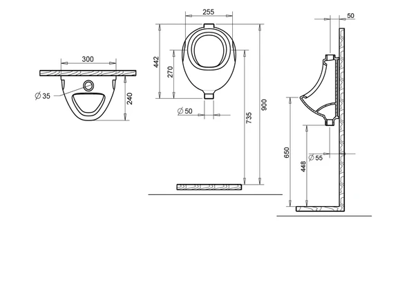 KLASİK PİSUAR TURAVİT - Resim 3