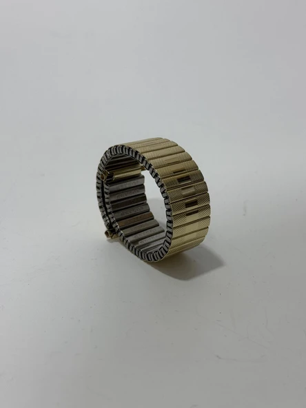 Vintage Flex Çelik Kordon 17mm Gold - Resim 2