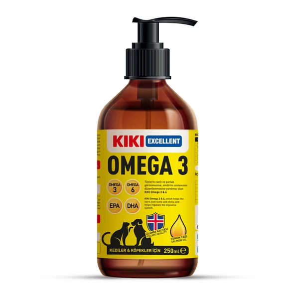 Kiki Excellent Kedi & Köpek Omega 3 250 Ml ürün görseli 1