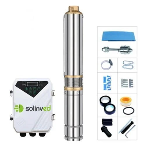 Solinved Premium DC Pompa 4 İnç 110 Volt 1500 Watt 6.5 Ton HMAX: 135 mt Outlet: 1,25 ürün görseli 1
