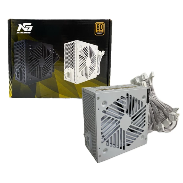 750W 80+ Bronze Ultra Sessiz Fdb Fan Atx M-Atx Power Supply Beyaz ürün görseli 1