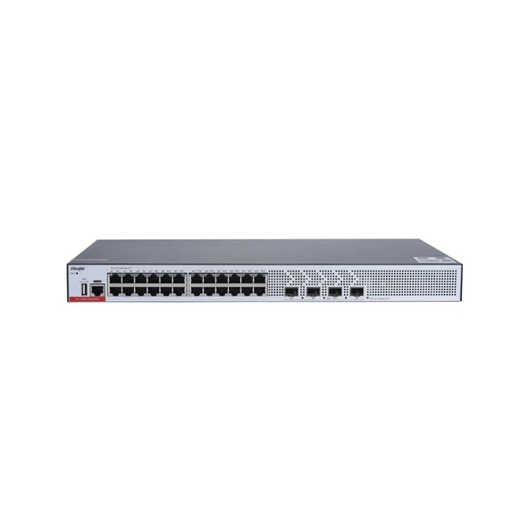 RUIJIE RG-CS83-24GT4XS 24 PORT 10/100/1000 4-PORT 1G/10G L3 YÖNETILEBILIR RACK MOUNT SWITCH ürün görseli 1