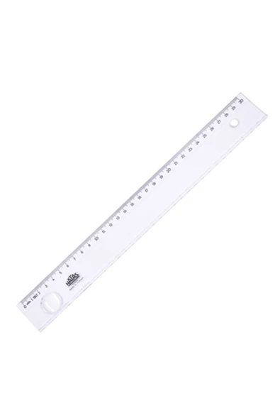 HATAS Standart Cetvel Plastik Mercekli Geniş 30 cm ürün görseli 1