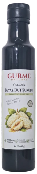 Gurme Natural 250 Ml Organik Beyaz Dut Şurubu ürün görseli 1