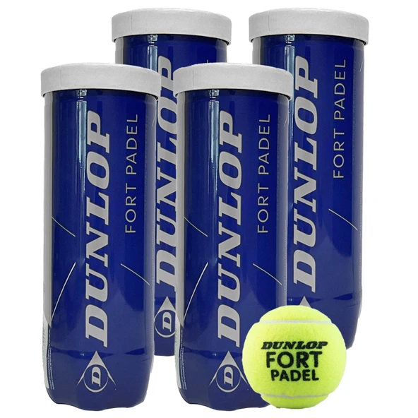 Dunlop Fort 3'lü 4 Kutu Padel Topu ürün görseli 1