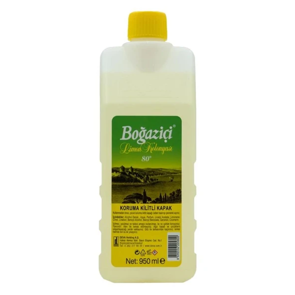 Boğaziçi Koruma Kilitli Kapak 950 ml. Pet Limon Kolonyası ürün görseli 1