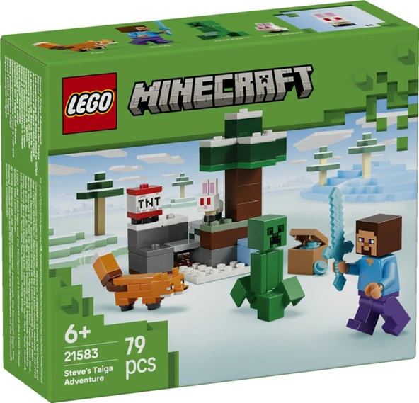 Lego Minecraft Steve'in Tayga Macerası 21583 ürün görseli 1