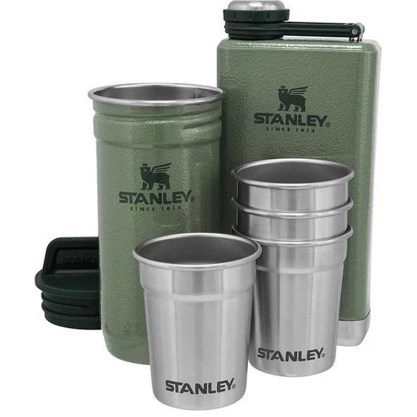 Stanley Adventure Çelik Shot Bardak ve Matara Seti - Yeşil ürün görseli 1