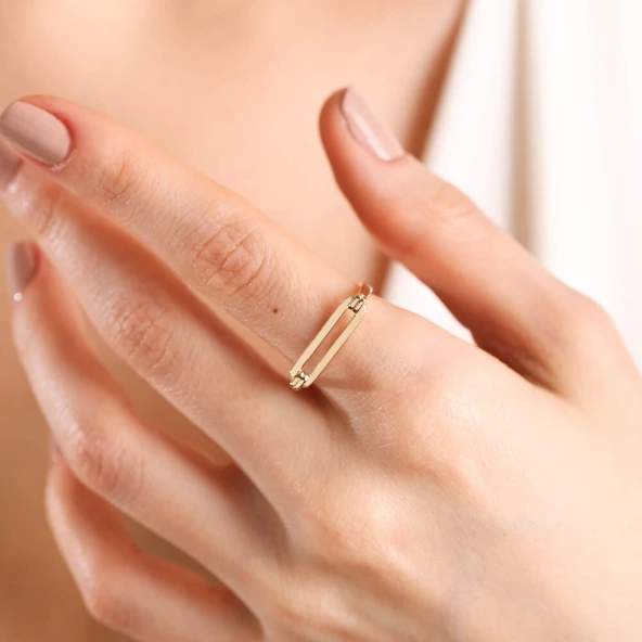 14K Altın Desing Yüzük - Resim 3