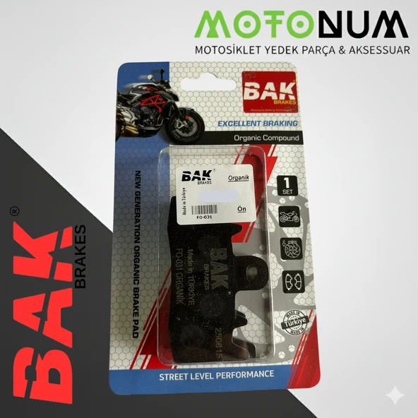 Triumph 1200 Tıger Explorer Xc Ön Fren Balata-Organik-Bak-(Yerli Üretim)-BK0200 ürün görseli 1