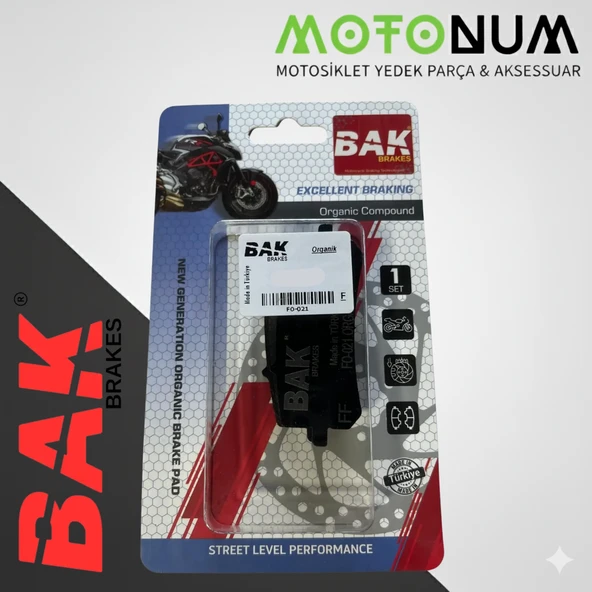 Mondial Ressivo 250 Ön Fren Balata-Organik-Bak-(Yerli Üretim)-BK0151 ürün görseli 1