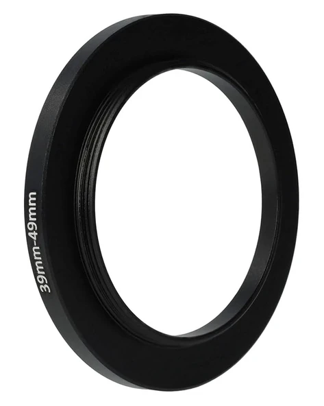 Ayex 39mm 49mm Step-Up Ring Lens Filtre Adaptörü 39mm Lens için 49mm Filtre Dönüştürücü ürün görseli 1