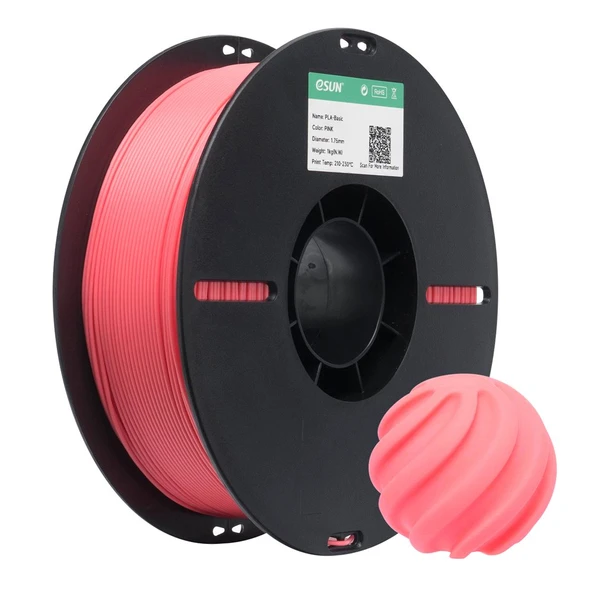 Esun Basic Pla Pembe Filament 1.75mm 1kg - Canlı Pembe Pla 3D Yazıcı Filamenti ürün görseli 1