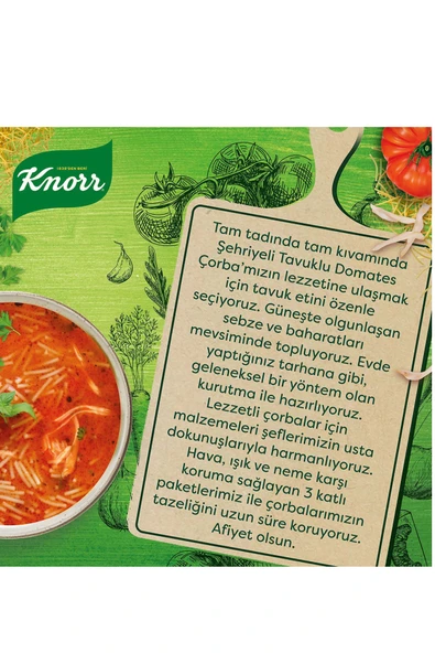 Knorr Şehriyeli Tavuklu Domates Çorbası 67 gr - Resim 5