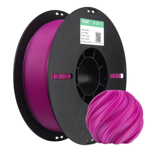 Esun Basic Pla Mor Filament 1.75mm 1kg - Canlı Mor Pla 3D Yazıcı Filamenti ürün görseli 1