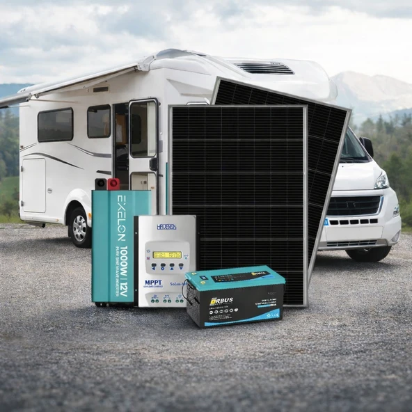 1KW Karavan Lityum Güneş Enerjisi Sistemi ürün görseli 1