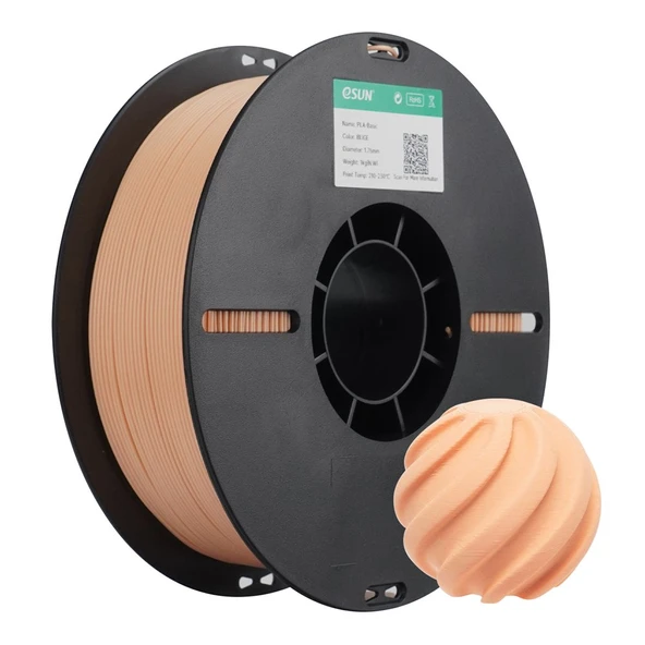 Esun Basic Pla Bej Filament 1.75mm 1kg - Doğal Bej Tonlu 3D Yazıcı Filamenti ürün görseli 1