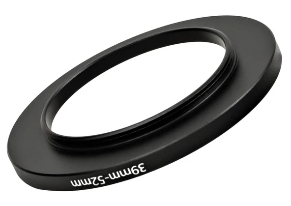 Ayex 39mm 52mm Step-Up Ring Lens Filtre Adaptörü 39mm Lens için 52mm Filtre Dönüştürücü ürün görseli 1