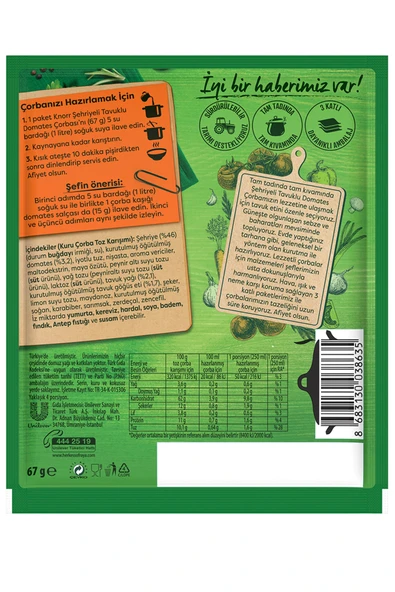 Knorr Şehriyeli Tavuklu Domates Çorbası 67 gr - Resim 3