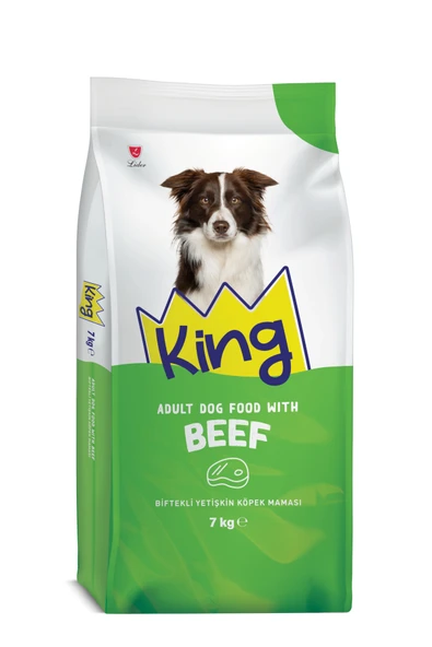 King Biftekli Yetişkin Köpek Maması 7kg ürün görseli 1