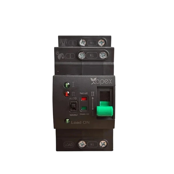 Apex 220V 50A Otomatik-Manuel Şebeke Ayırıcı Transfer Switch ürün görseli 1