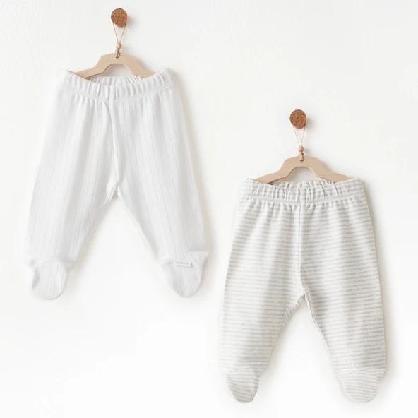 Andywawa Ac26585 Hello Elephant 2li Patikli Pantolon White ürün görseli 1
