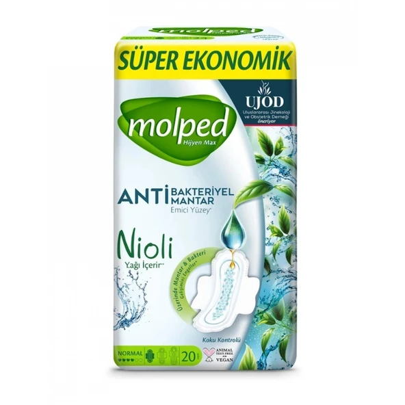 Molped Hijyen Max Süper Eko Normal Ped 20'li ürün görseli 1