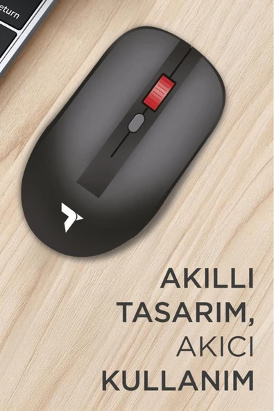 Mouse Çift Modlu Sessiz Kablosuz Fare TM18 - Resim 3