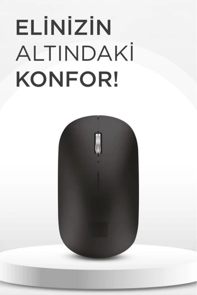 Mouse Çift Modlu Bluetooth + Usb Şarjli Sessiz Kablosuz Fare TM19 - Resim 10