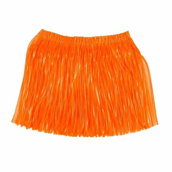 Neon Turuncu Hawaii Parti Eteği 40 cm ürün görseli 1
