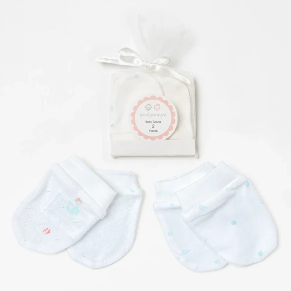 Andywawa Ac23782 Basic 2li Bebe Eldiven Mint ürün görseli 1