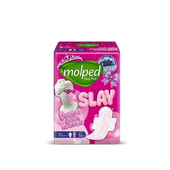 Molped Slay Süper Eko Gece Ped 16 Adet ürün görseli 1