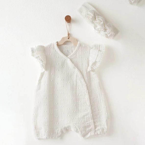 Andywawa Ac26642 Baby Chic Tulum Takım Ekru ürün görseli 1