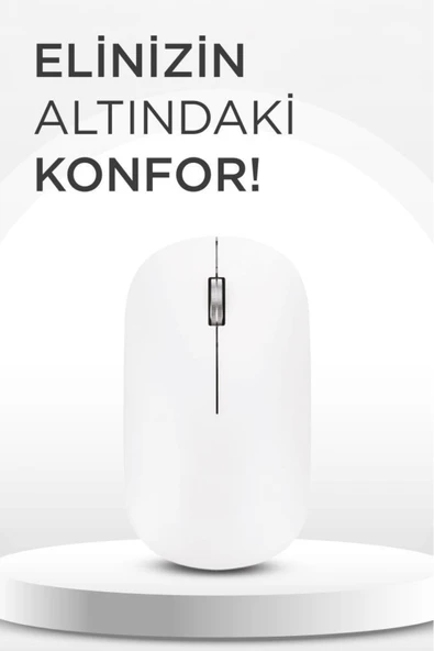 Mouse Çift Modlu Bluetooth + Usb Şarjli Sessiz Kablosuz Fare TM19 - Resim 6