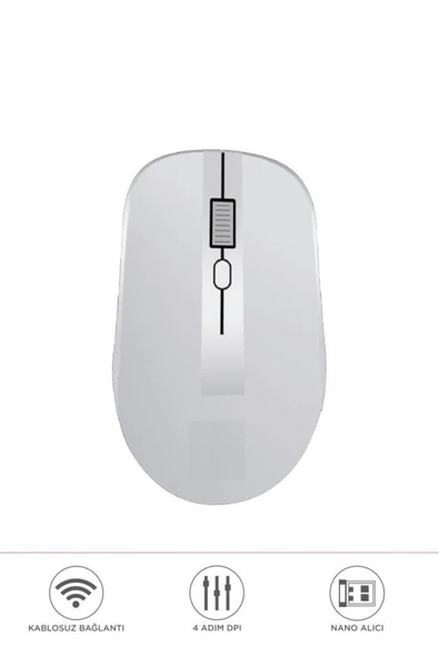 Mouse Çift Modlu Sessiz Kablosuz Fare TM18 - Resim 4
