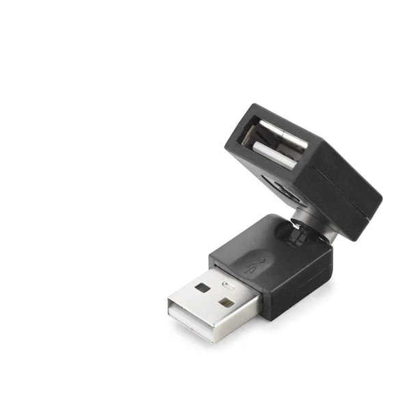 Usb To Usb F Çevirici Mafsallı Siyah HDX1357 ürün görseli 1