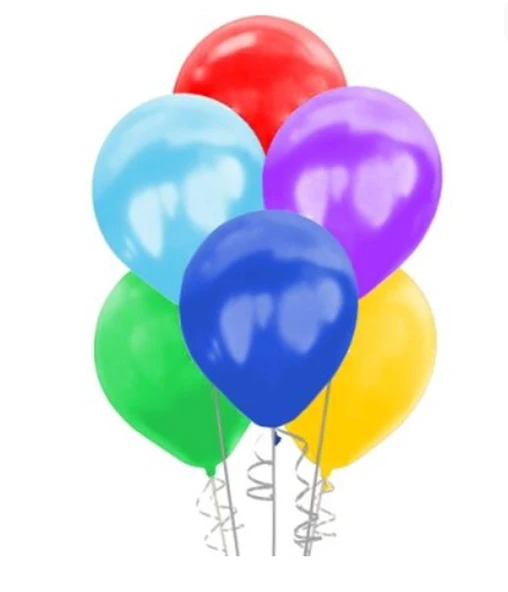 Metalik Renkli Karışık Balon 26cm - 20 adet ürün görseli 1