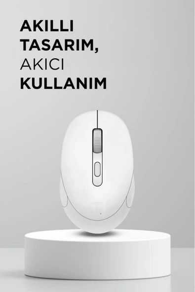 Mouse Bluetooth + Usb Çift Modlu Şarjli Sessiz Kablosuz Fare TM17 - Resim 9