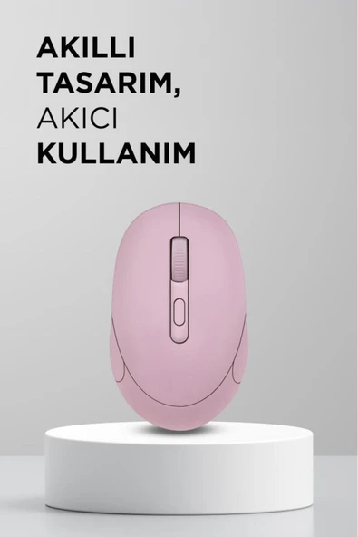 Mouse Bluetooth + Usb Çift Modlu Şarjli Sessiz Kablosuz Fare TM17 - Resim 12