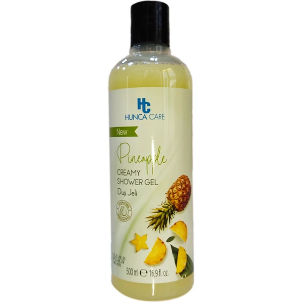 Hunca Duş Jeli 500 ml Pineapple Creamy Swor Gel Ananaslı ürün görseli 1