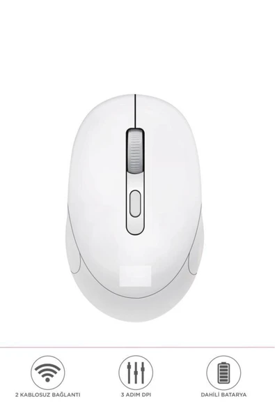 Mouse Bluetooth + Usb Çift Modlu Şarjli Sessiz Kablosuz Fare TM17 - Resim 7