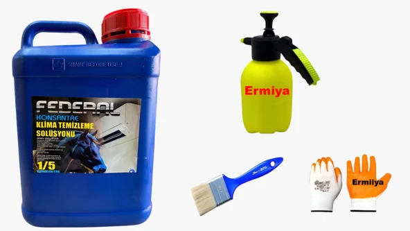 5 Lt İlaç Klima Temizleme seti+2 Lt Pompa Fırça+Eldiven-Set 3 ürün görseli 1