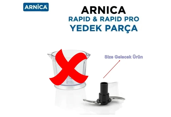 ARNİCA Rapid ve Rapid Plus Form Mil Hazne Bıçağı SİYAH 1. Bıçak (Orjinal Ürün) ürün görseli 1