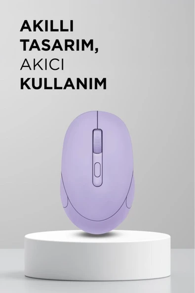 Mouse Bluetooth + Usb Çift Modlu Şarjli Sessiz Kablosuz Fare TM17 - Resim 3