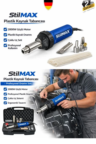 Stilmax 2000W Plastik Kaynak Tabancası Tampon Plastik Tamir Onarım Makinesi Seti ürün görseli 1